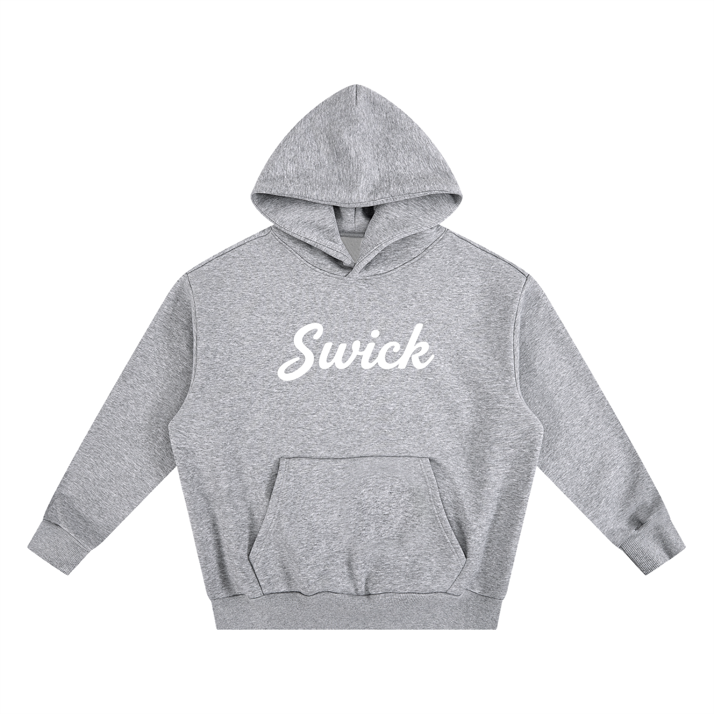 Swick Heavyweight Fleece Hoodie White Logo