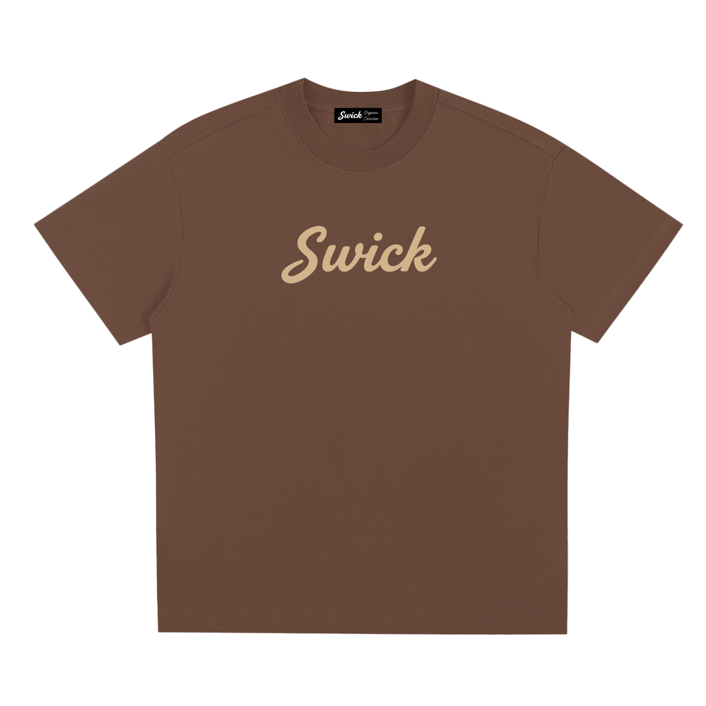 Sorona Quick-Dry Cooling Swick Tee Tan Logo