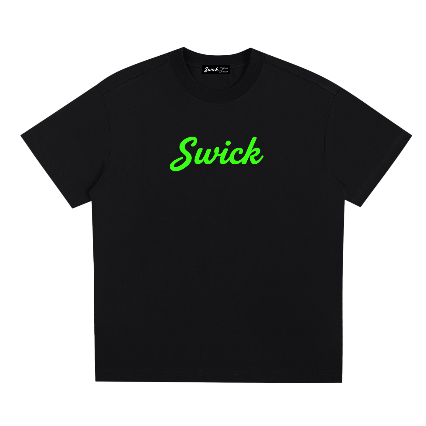 Sorona Quick-Dry Cooling Swick Tee Neon Green Logo