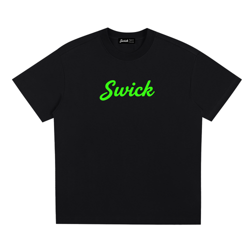 Sorona Quick-Dry Cooling Swick Tee Neon Green Logo