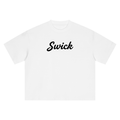 Swick Oversized Heavyweight Boxy T-Shirt Black Logo