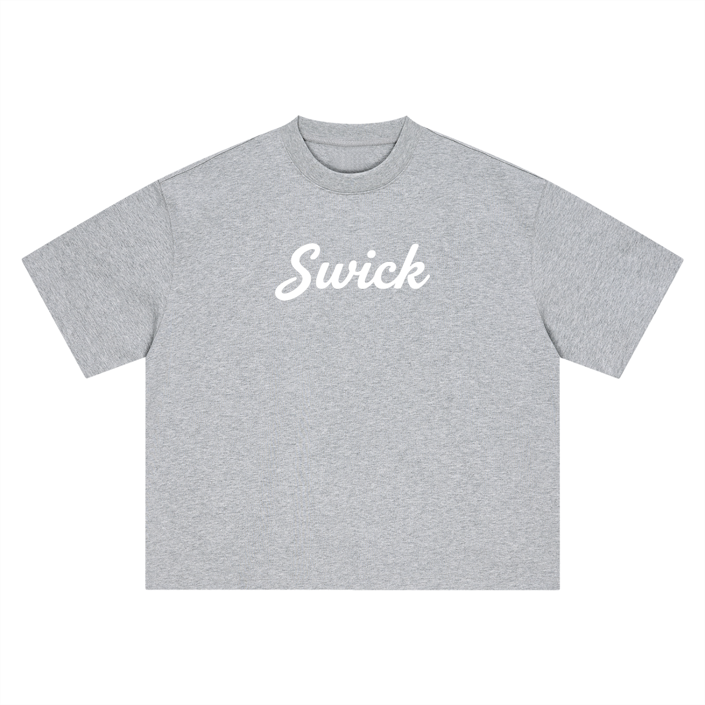Swick Oversized Heavyweight Boxy T-Shirt White Logo