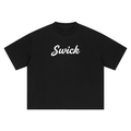 Swick Oversized Heavyweight Boxy T-Shirt White Logo
