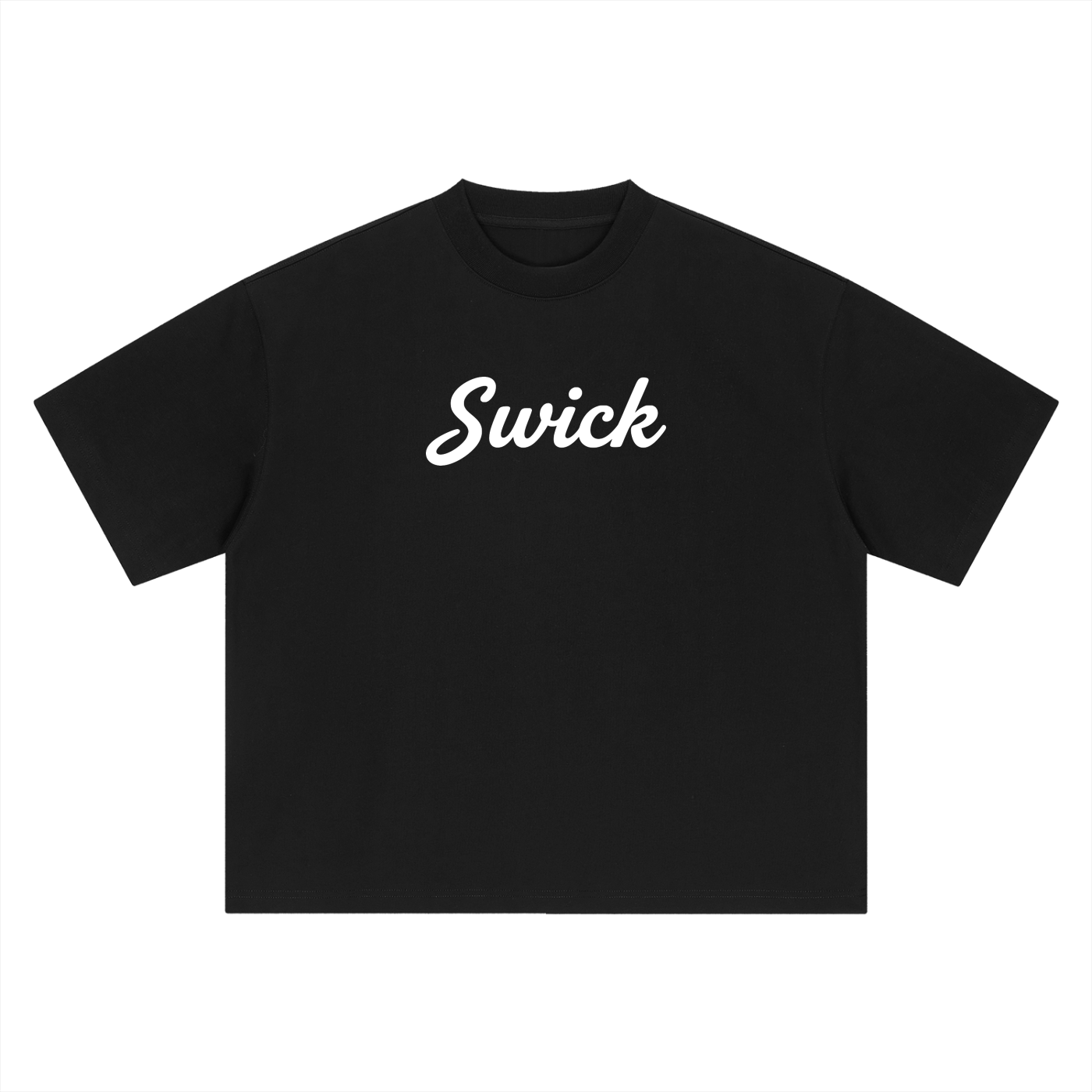 Swick Oversized Heavyweight Boxy T-Shirt White Logo