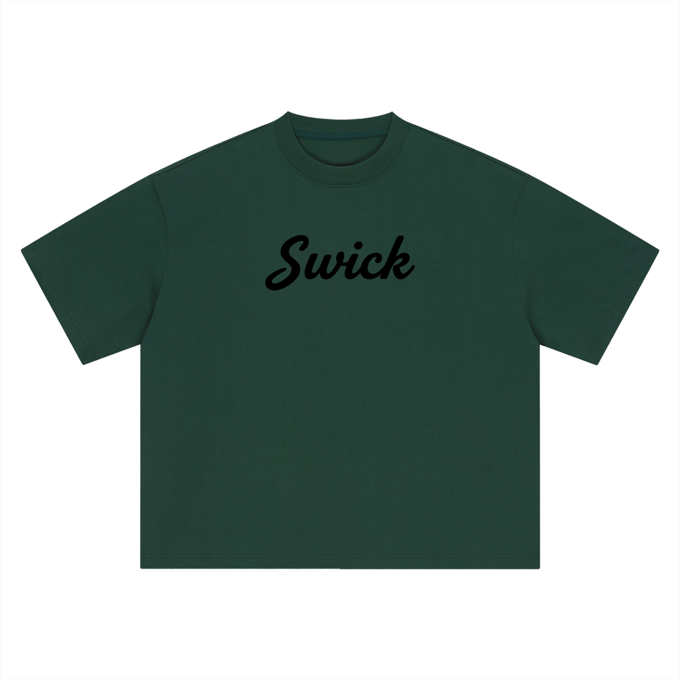 Swick Oversized Heavyweight Boxy T-Shirt Black Logo
