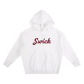 Swick Heavyweight Fleece Hoodie Maroon Red Logo