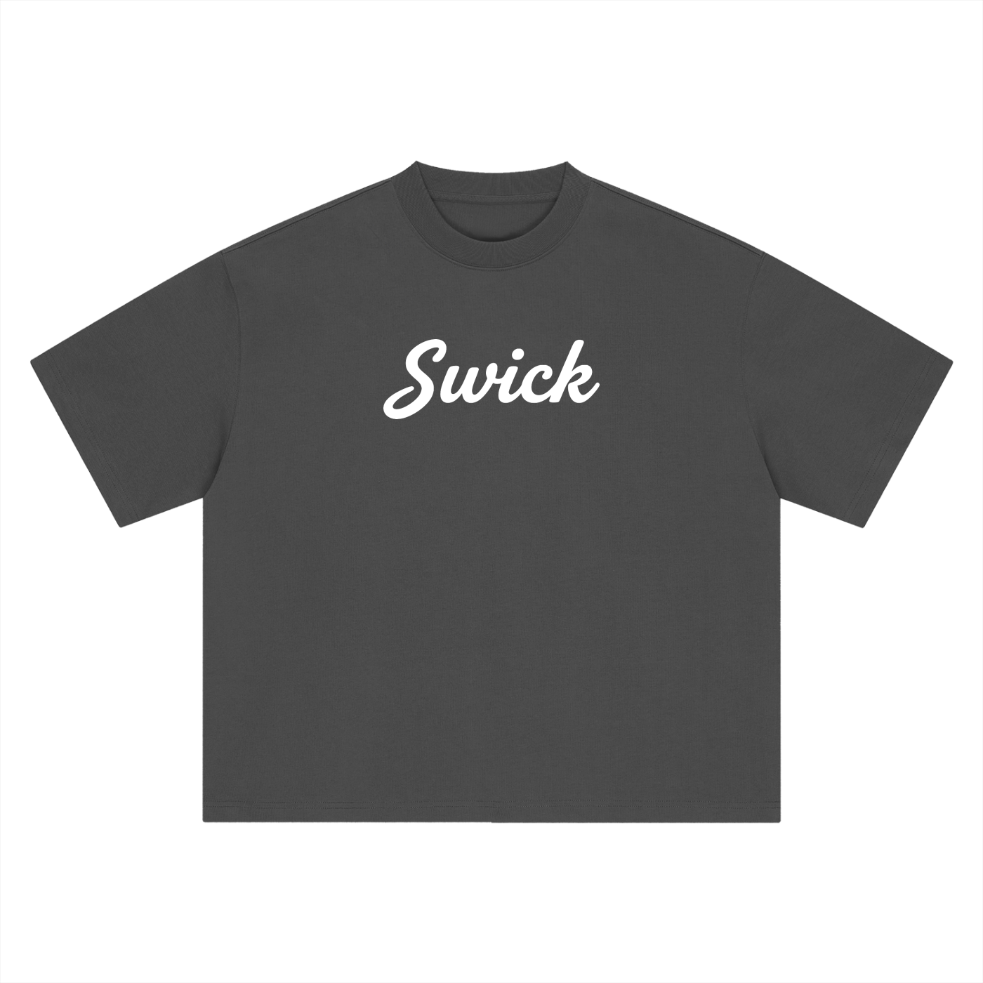 Swick Oversized Heavyweight Boxy T-Shirt White Logo