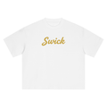 Swick Oversized Heavyweight Boxy T-Shirt Gold Logo