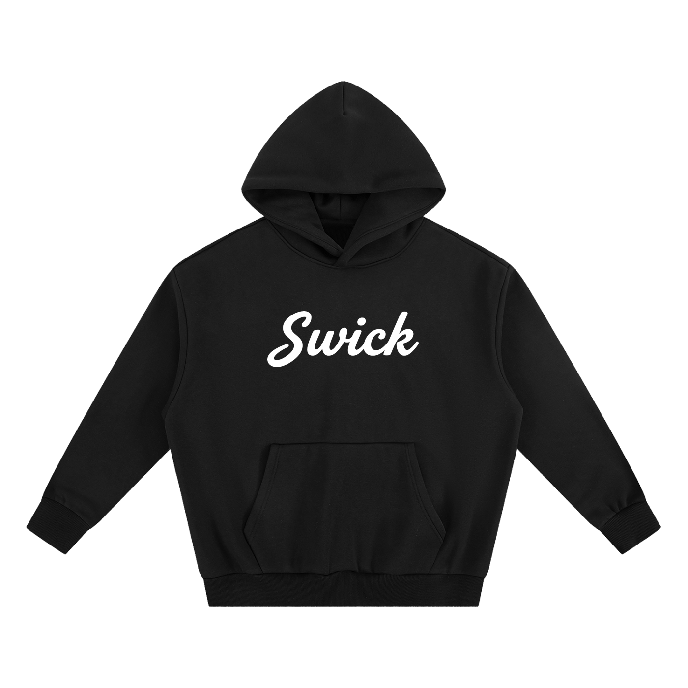Swick Heavyweight Fleece Hoodie White Logo