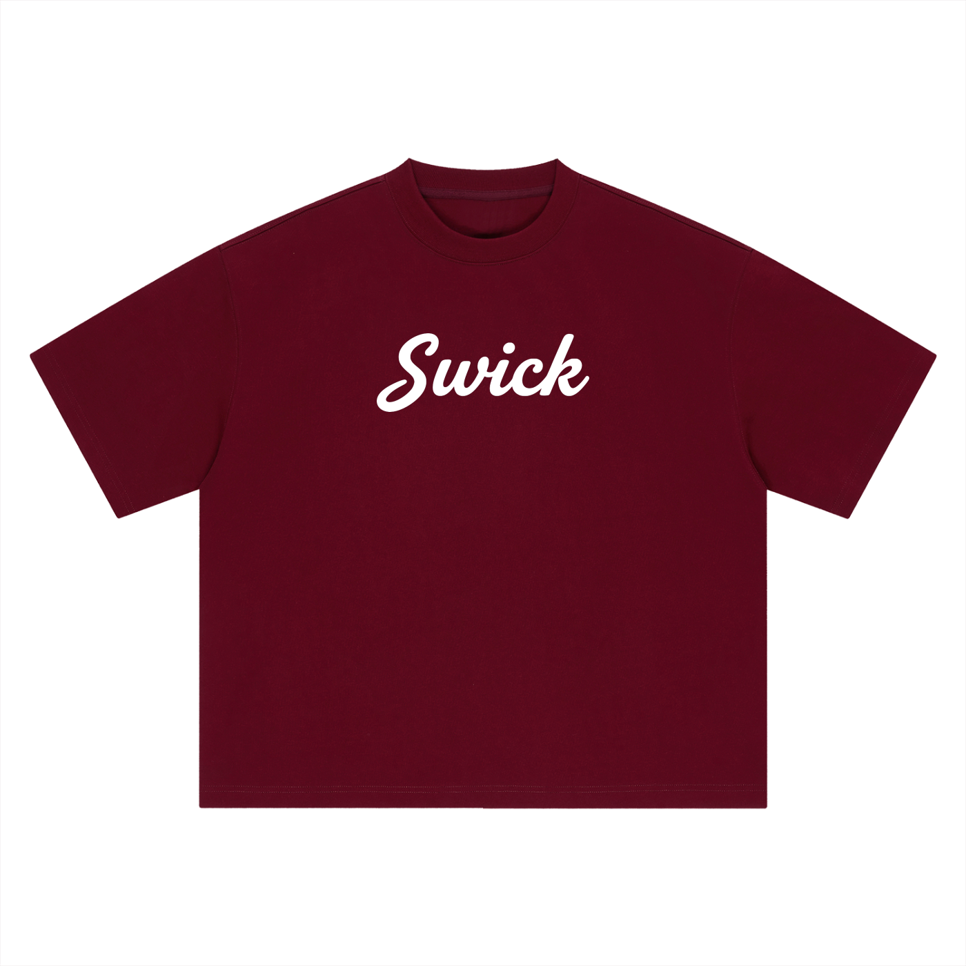Swick Oversized Heavyweight Boxy T-Shirt White Logo