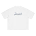 Swick Oversized Heavyweight Boxy T-Shirt Grey Logo