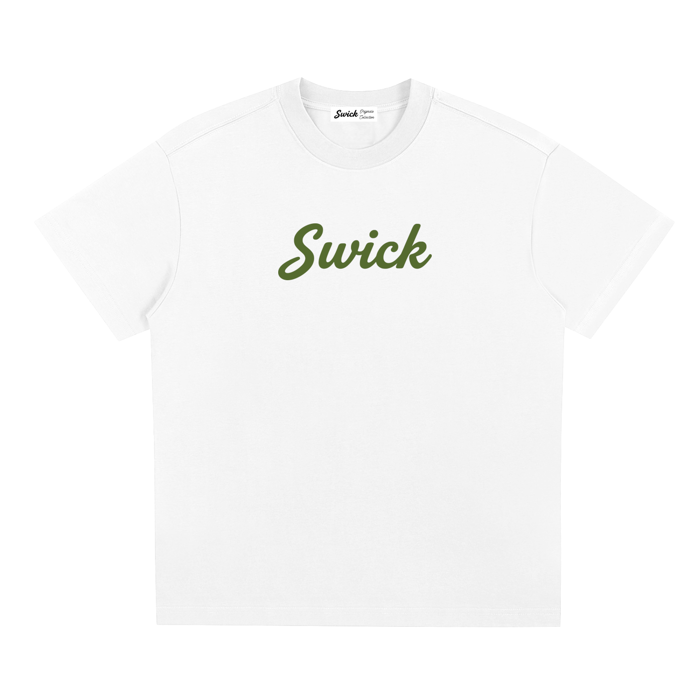 Sorona Quick-Dry Cooling Swick Tee Olive Green Logo