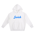 Swick Heavyweight Fleece Hoodie Electric Blue Logo