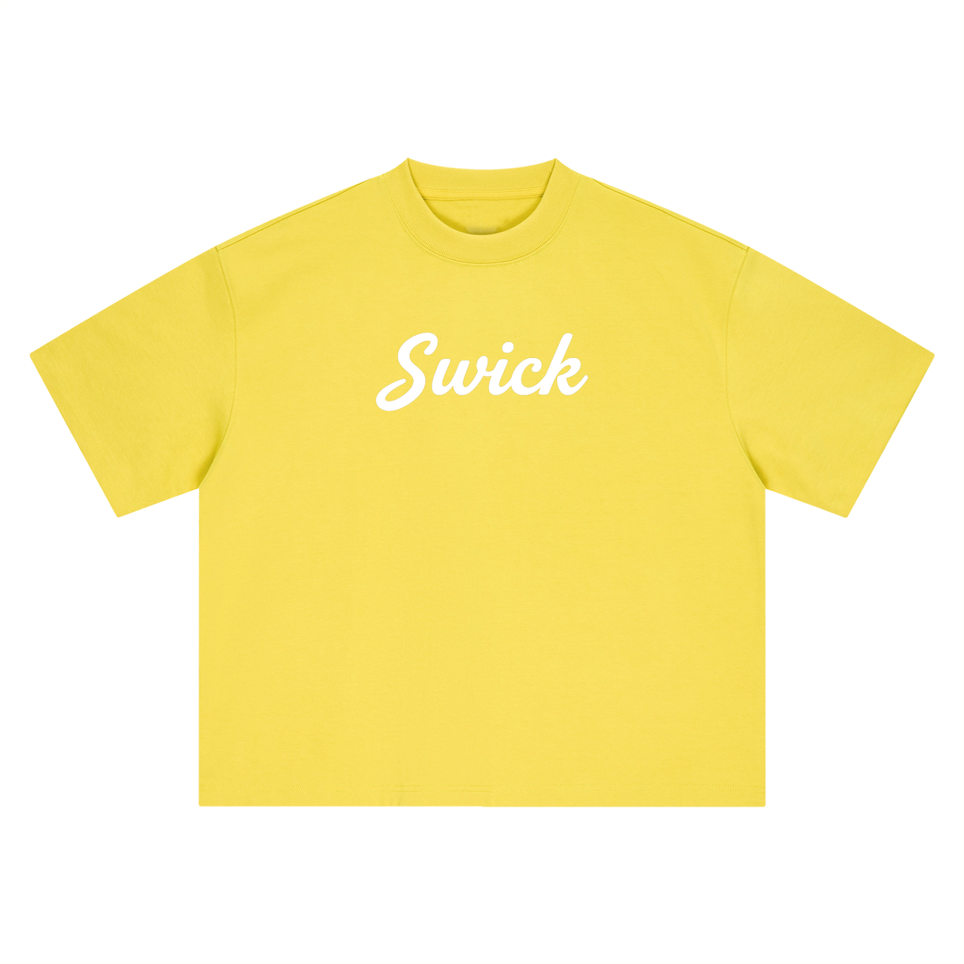 Swick Oversized Heavyweight Boxy T-Shirt White Logo