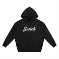 Swick Heavyweight Fleece Hoodie Cream Logo